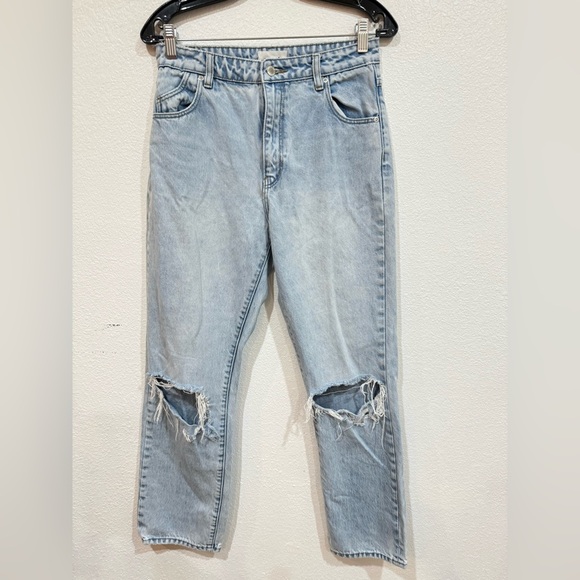 ROLLA’S Original High Rise Straight Leg Distressed Jeans Women’s Size 28 - Picture 2 of 7